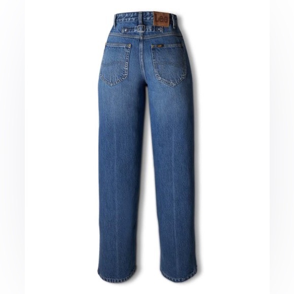 🐭 Peeping Mickey Mouse Lee Vintage Modern High-Rise Relaxed Stovepipe Jeans. - Picture 8 of 12